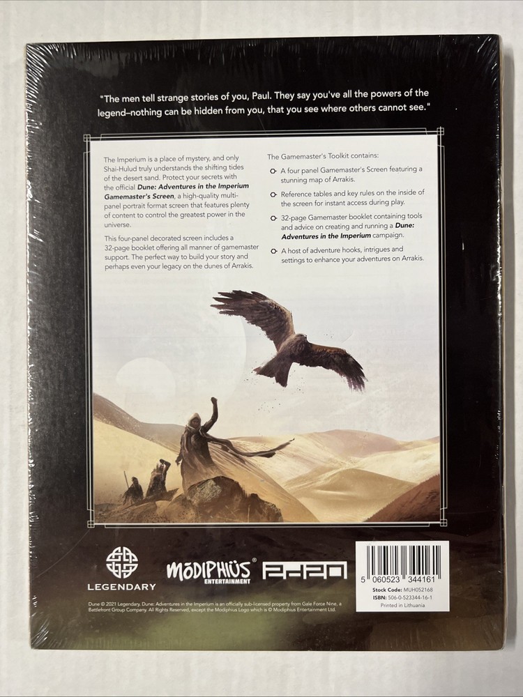 Dune RPG - Adventures in the Imperium: Gamemaster's Toolkit