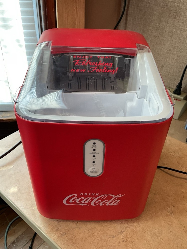 Coca-Cola Automatic Ice Maker, Self- Cleaning, Countertop 26 Lb
