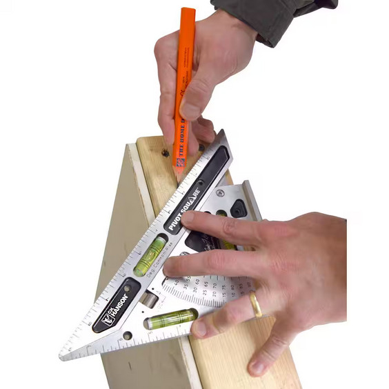 Carpenter Pencils 10-Pack with Sharpener – Flat Marking Pencils Set