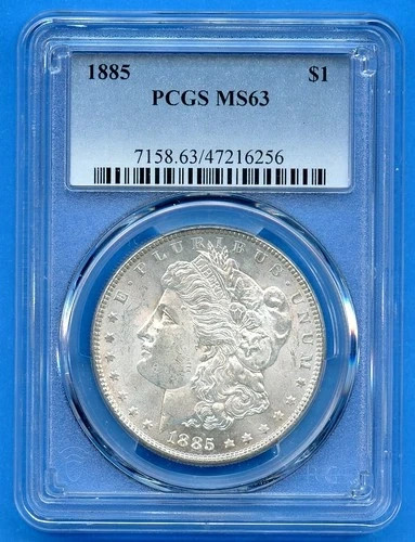 1885 P Morgan Silver Dollar PCGS MS-63
