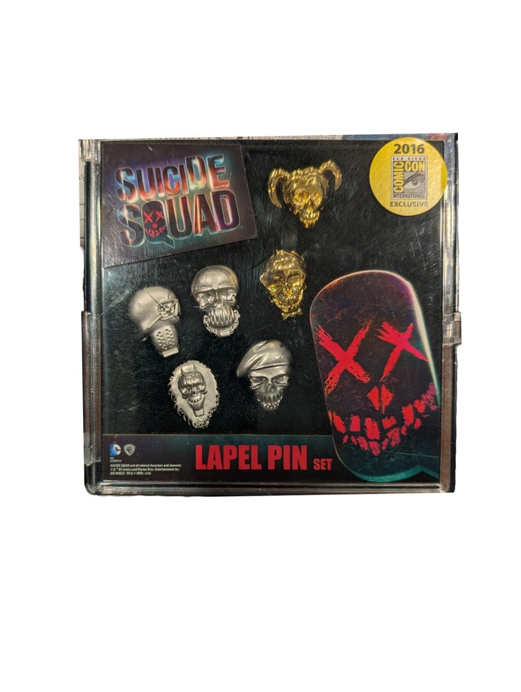 2016 SDCC Suicide Squad Lapel Pin Set