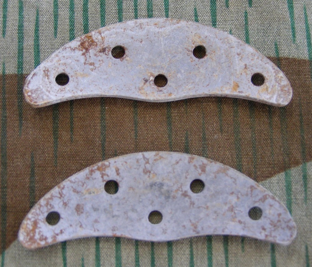 Original German WWII Marching Boot Toe Caps #6 (Sold as a pair)