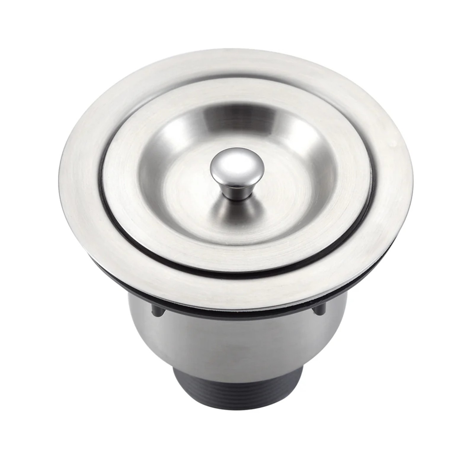 Stainless Steel Kitchen Sink Strainer with Removable Deep Basket & Sealing Lid –