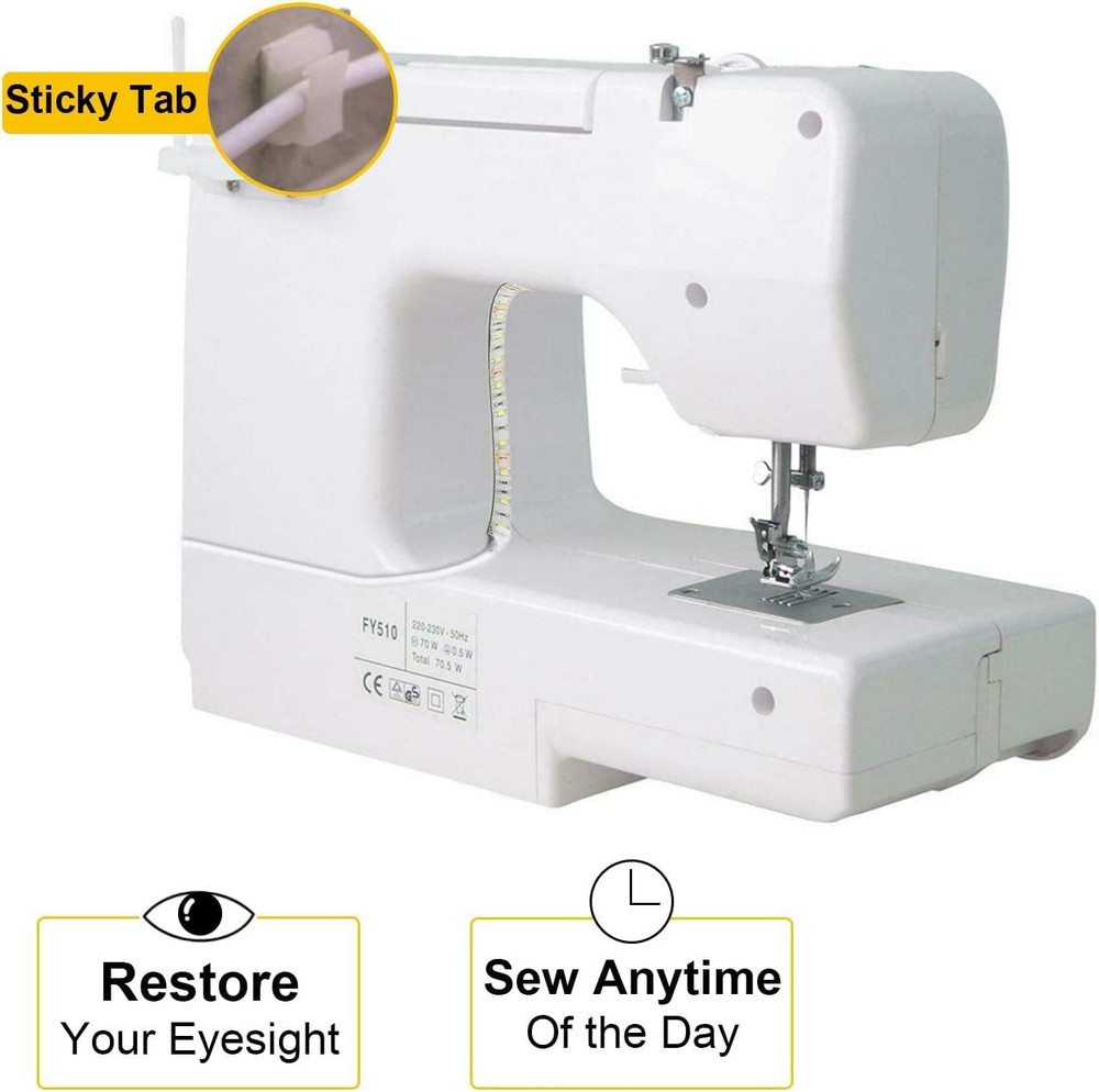 CUQI USB Sewing Machine Light Strip, 5V 30CM LED Sewing Light Strip with Touch D