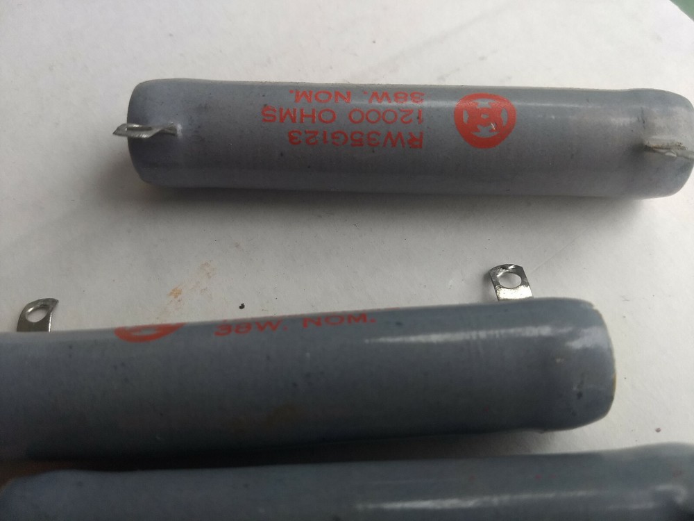 3 High Power 12k ohm fixed wire wound 38 watt resistors