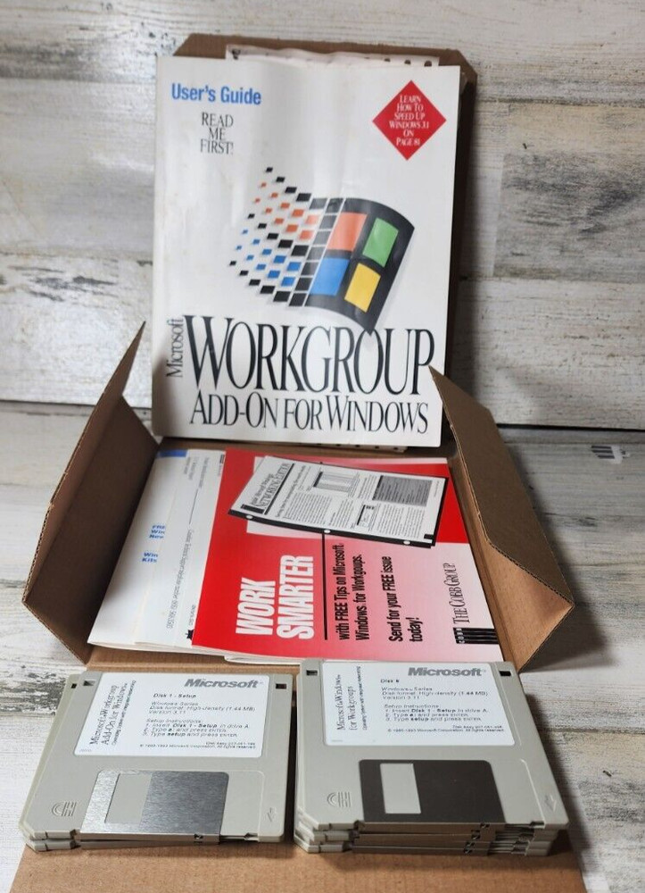 Microsoft Windows For Workgroups Add On Version 3.11 3.5"