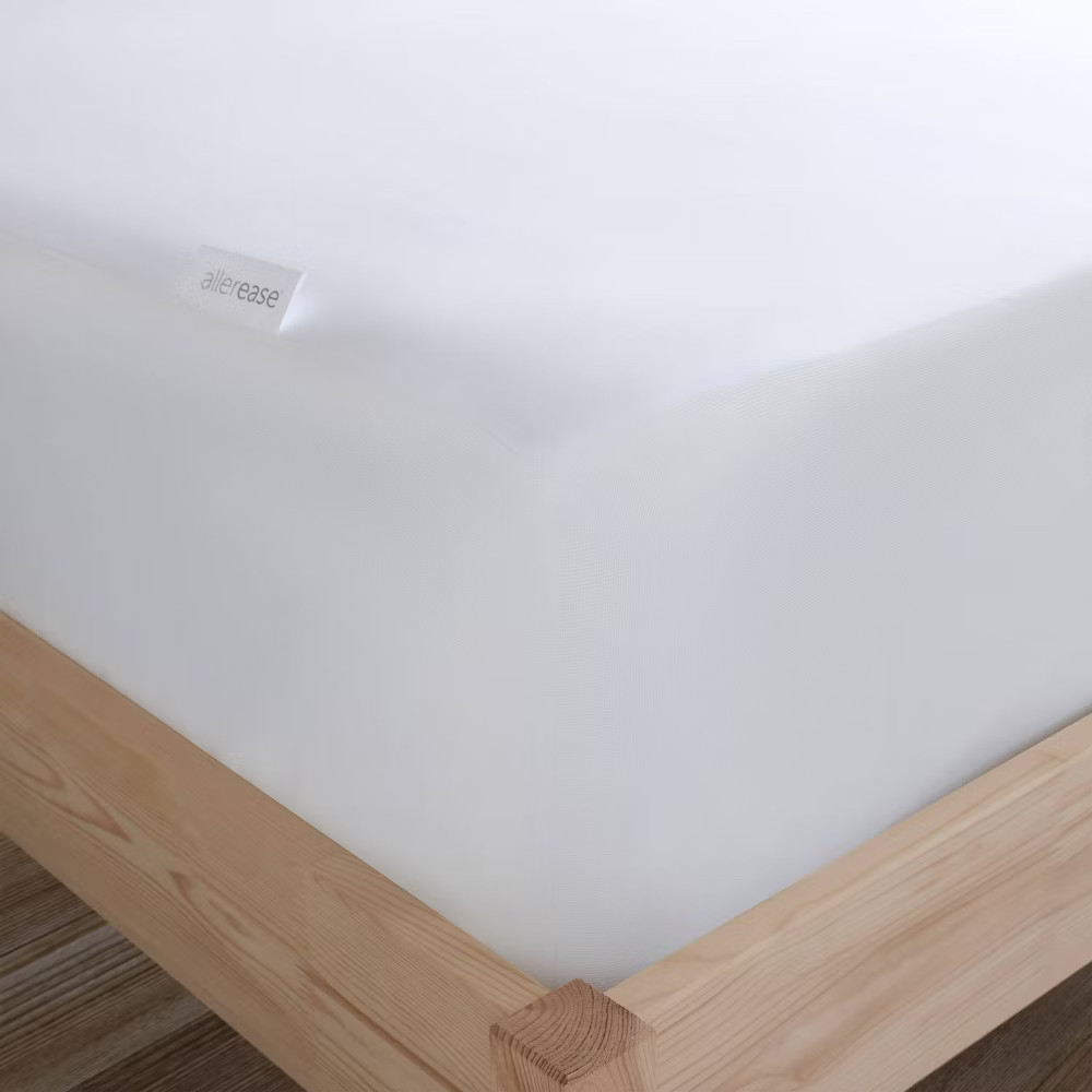 Allerease Mattress Protector Jersey Waterproof Cooling Antimicrobial, 18"D, Full