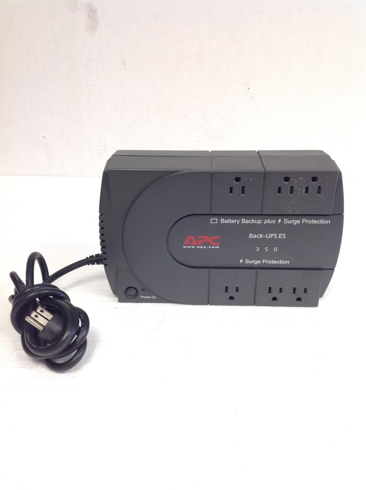 APC Back-UPS ES 350 Battery Backup & Surge Protector BE350U w/ Software CD,WORKS