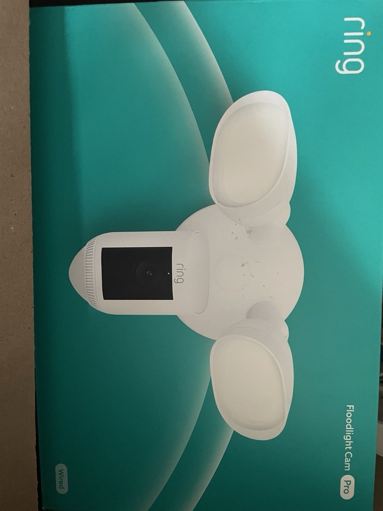 RING Floodlight Cam Wired Pro - White - (NEW & SEALED)