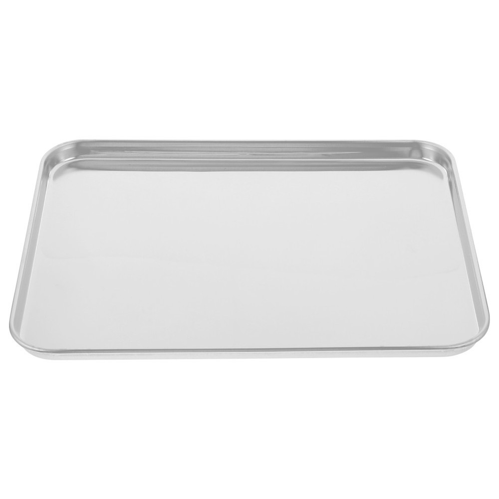 1Pc Large Stainless Steel Baking Tray Rectangular Baking Tray for Restaurant UK