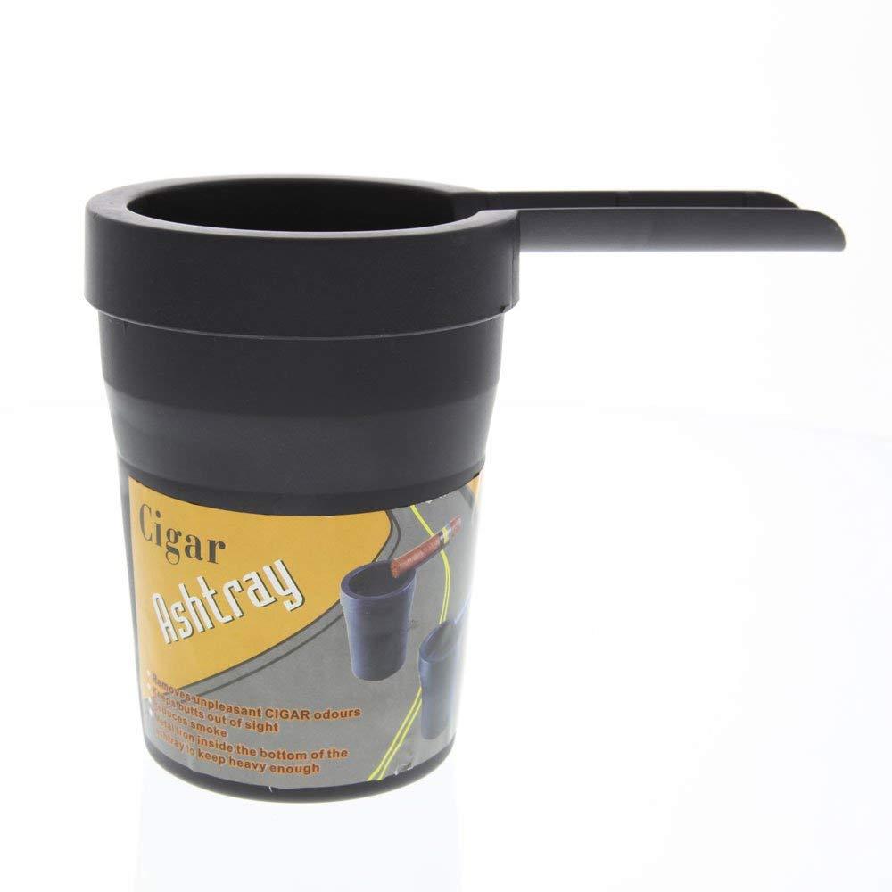Eclipse Durable Black Cigar Cigarette Ashtray, Car Auto Home Cup Holder Ashtray