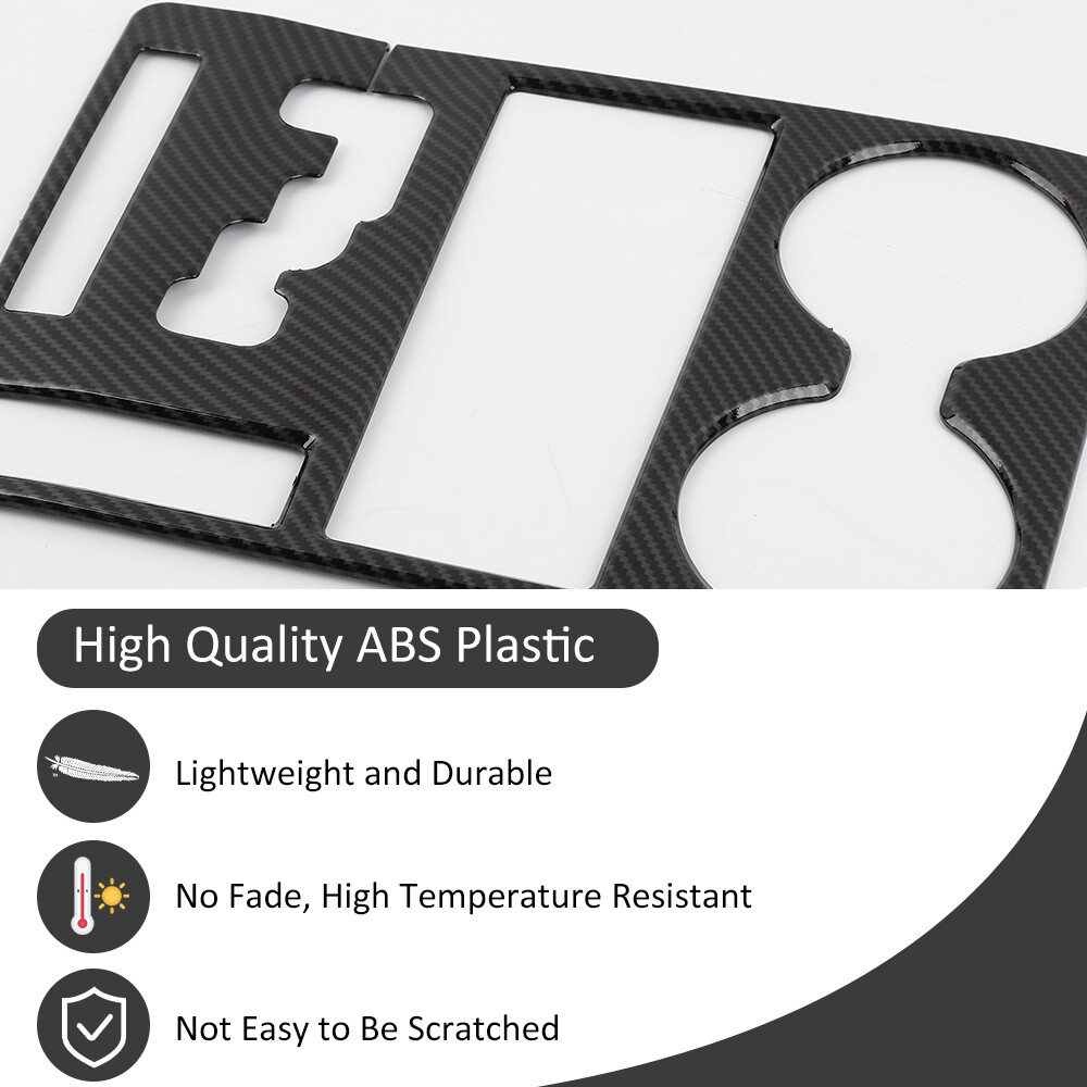 Carbon Fiber Gear Shift Cup Holder Full Panel Trim For Dodge Ram 1500 2010-2012