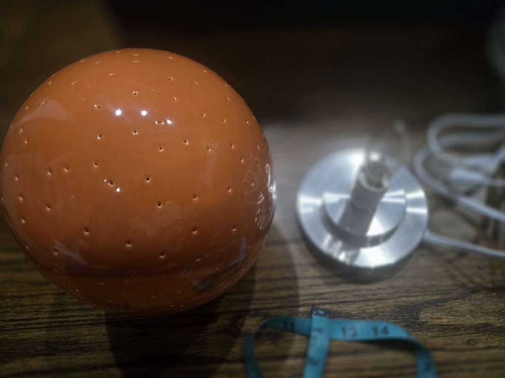 J Schatz Accents Star Egg Night Light Orange Tested Working