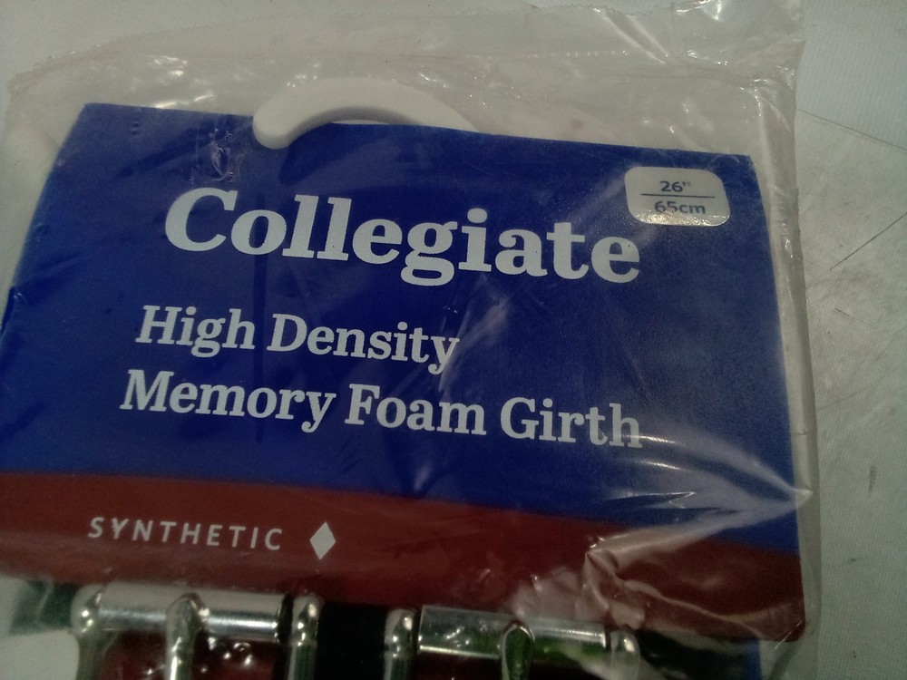 Collegiate High Density Memory Foam Girth, Black 26"/65cm