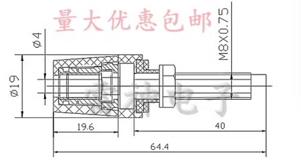 10pcs AMP Terminal Binding Post Audio Connector Speaker Cable Amplifier