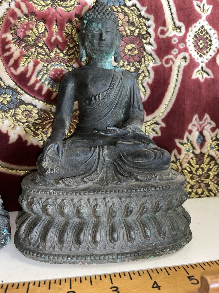 3 Vintage Bronze Buddhas