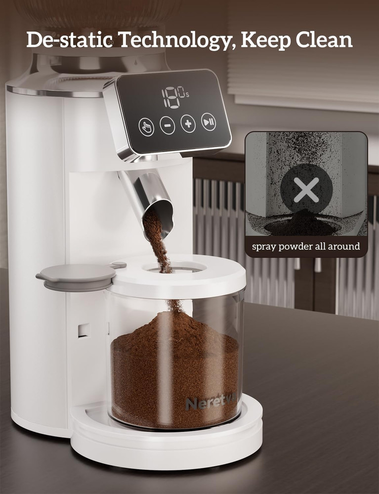 Versatile Burr Coffee Grinder with 30 Precision Settings for Perfect Brews