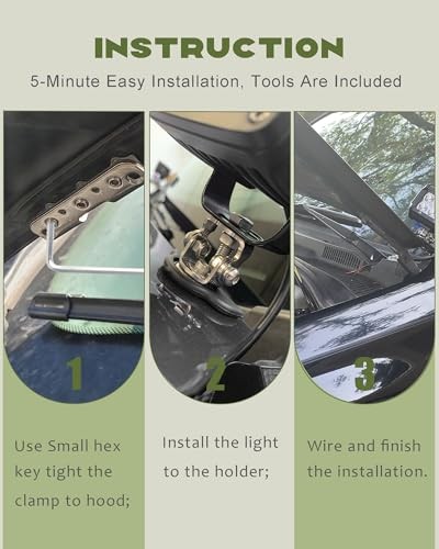 Universal Pod Light Mounts, Led Light Bar Mounting Brackets Led Hood Light