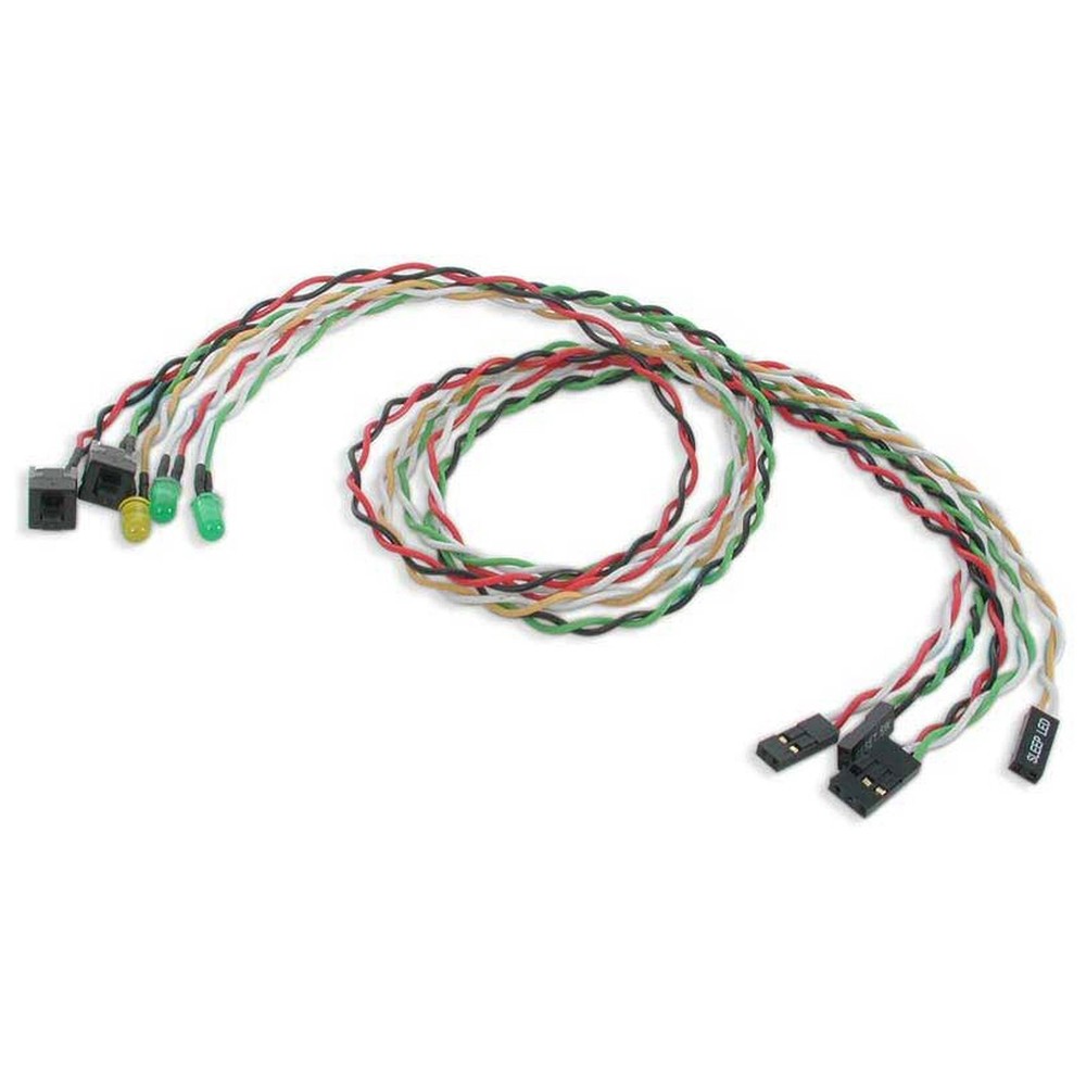 StarTech.com Replacement Power Reset LED Wire Kit for ATX Case Front Black