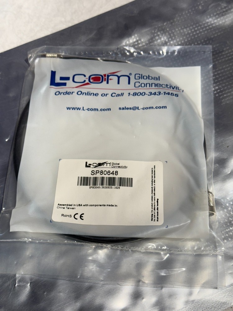 L-Com SP80648 Micro RF Coax  big RF Microwave Coax NIB Patch cable