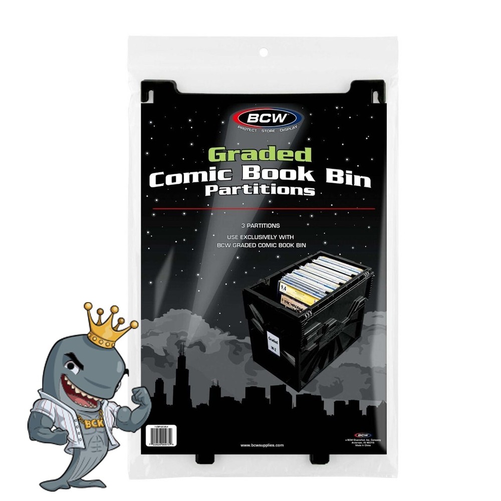 BCW Graded Comic Book Bin Partitions 3ct Pack FREE SHIP