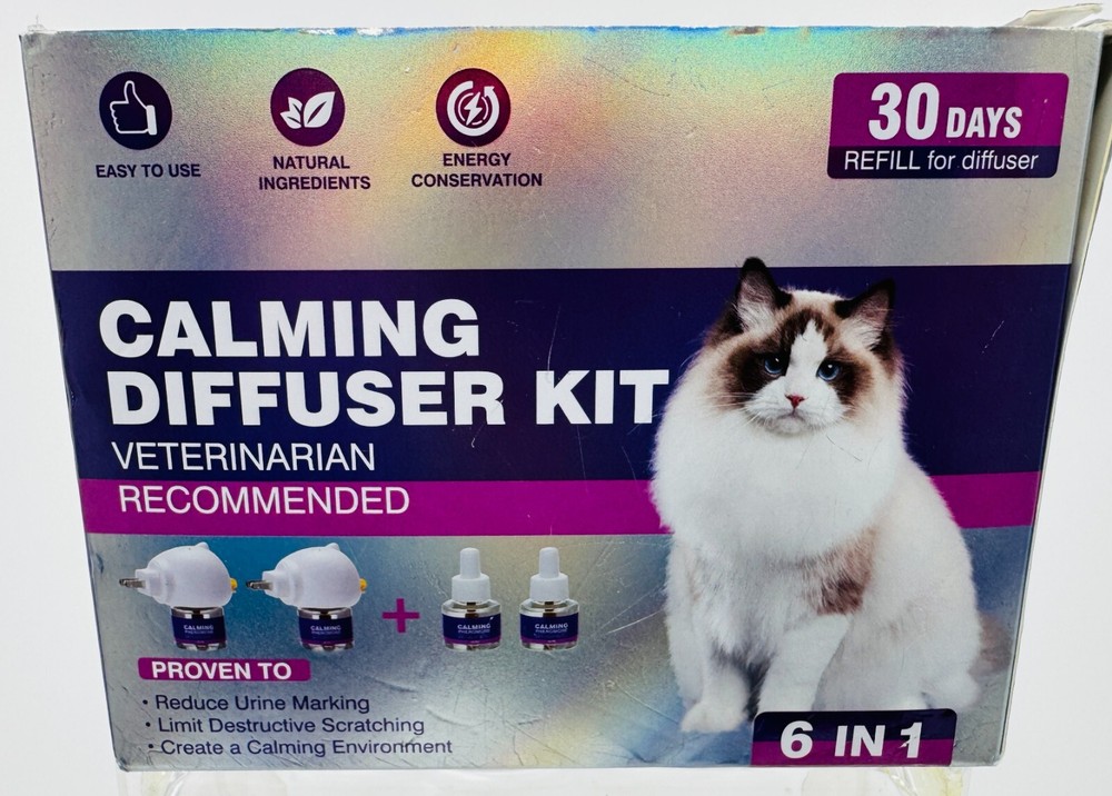 Cat Calming Pheromone Diffuser Effectively Relieves Anxiety - 6 in 1