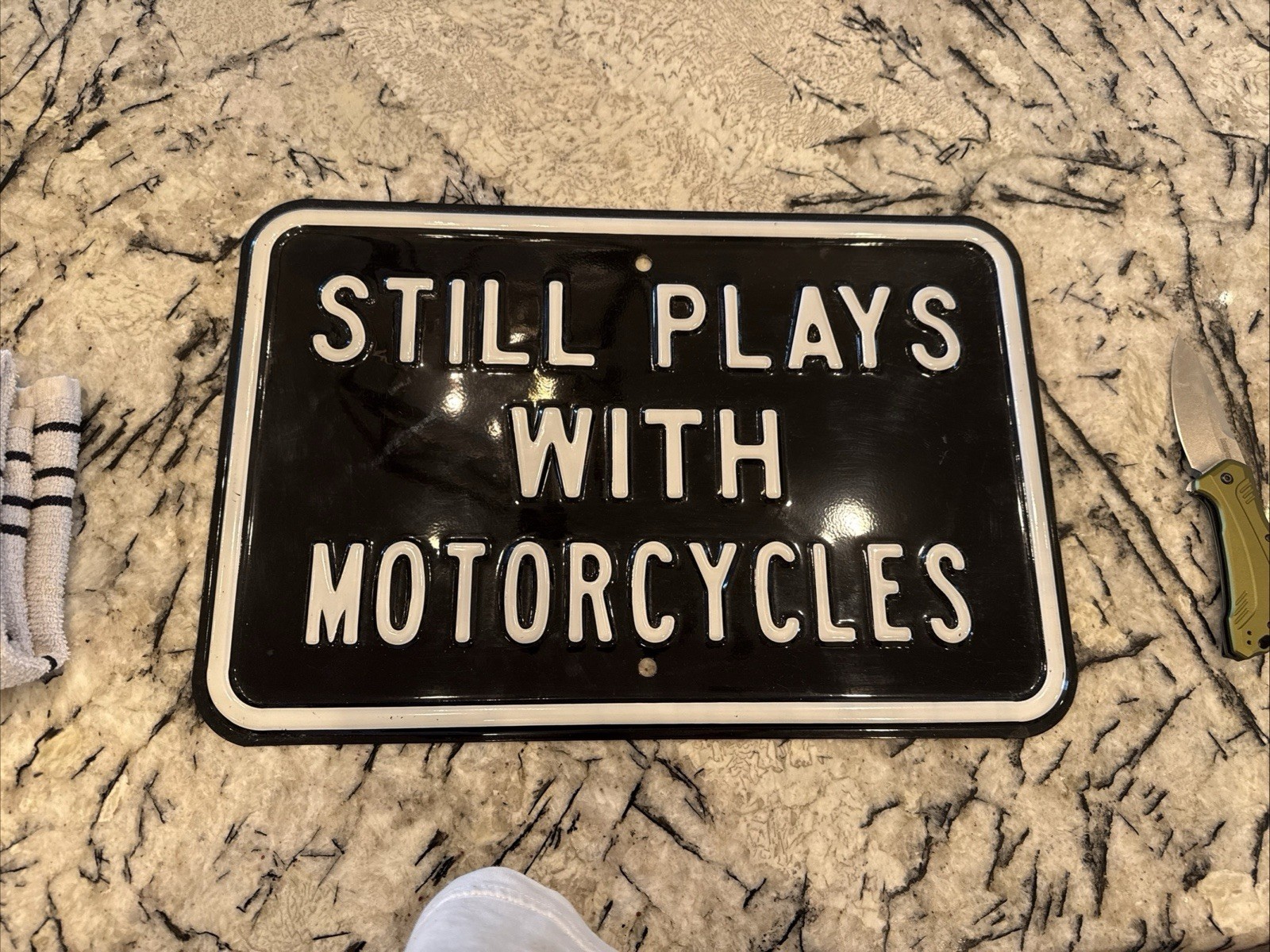 Harley Davidson Still Plays With Motorcycles Metal Sign