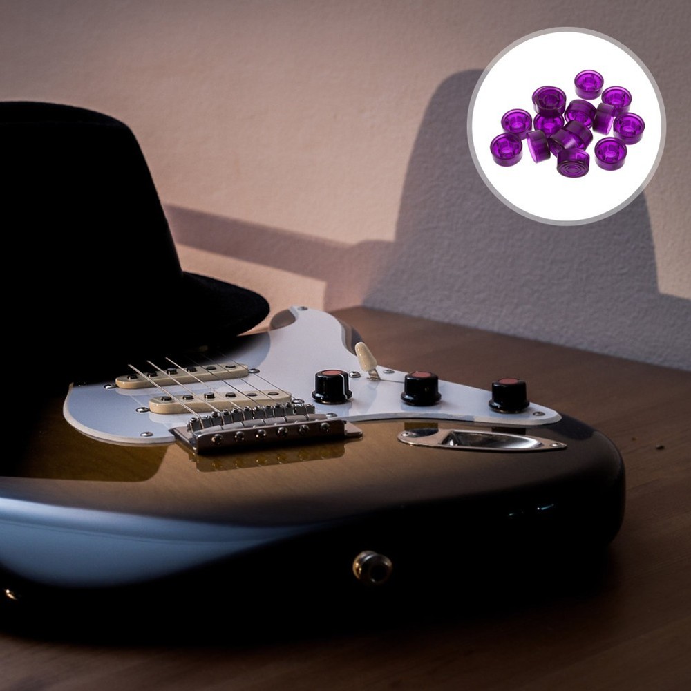 15pcs Guitar Pedal Knobs: Plastic Caps For Effects Pedal Knobs - Electric