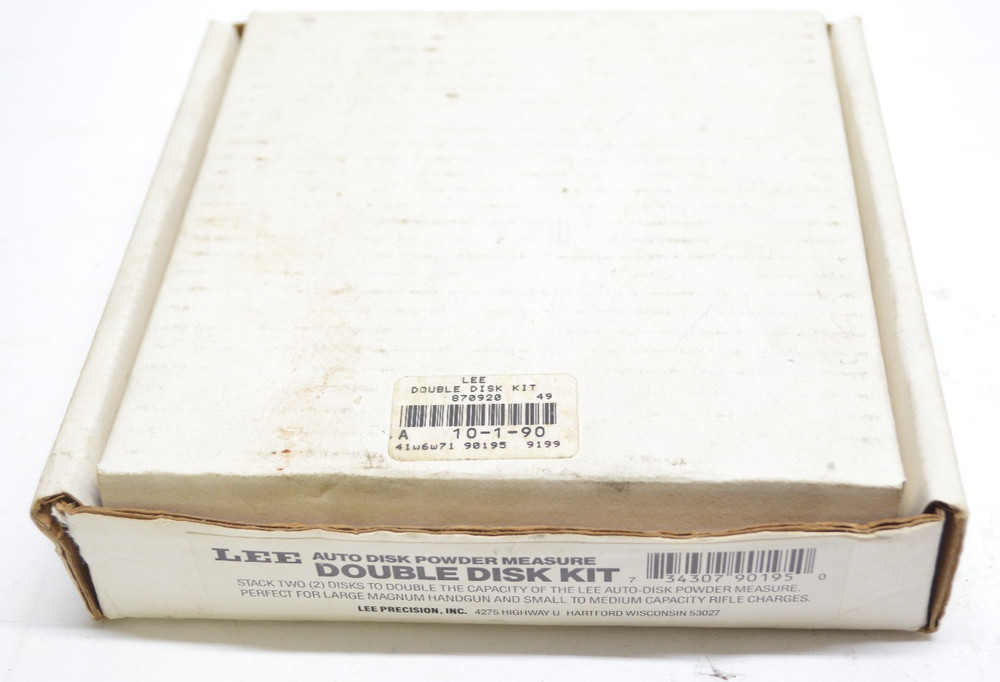 Lee Precision Auto Disk Powder Measure Double Disk Kit - #90195