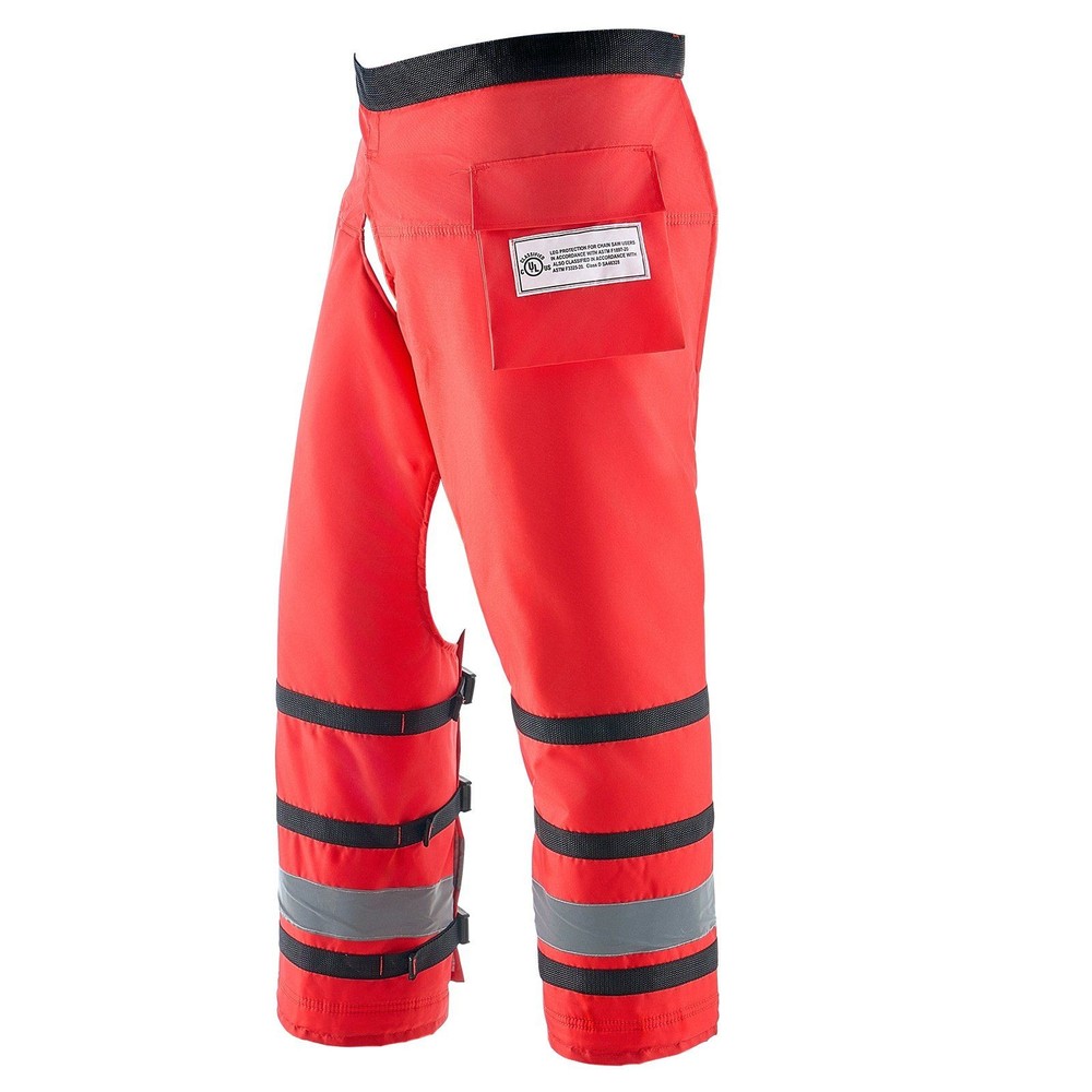 Class D 8-layer apron-style chainsaw chaps 420D nylon medium adjustable