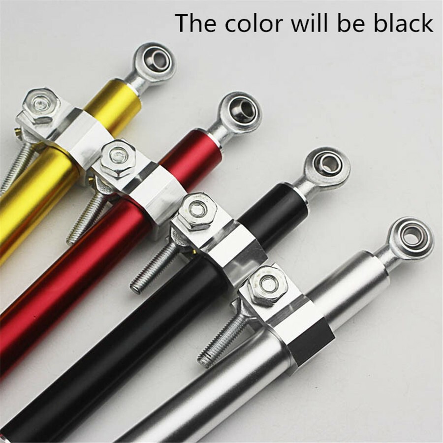 330mm Motorcycle Universal Aluminum Steering Damper Stabilizer Linear Adjustable