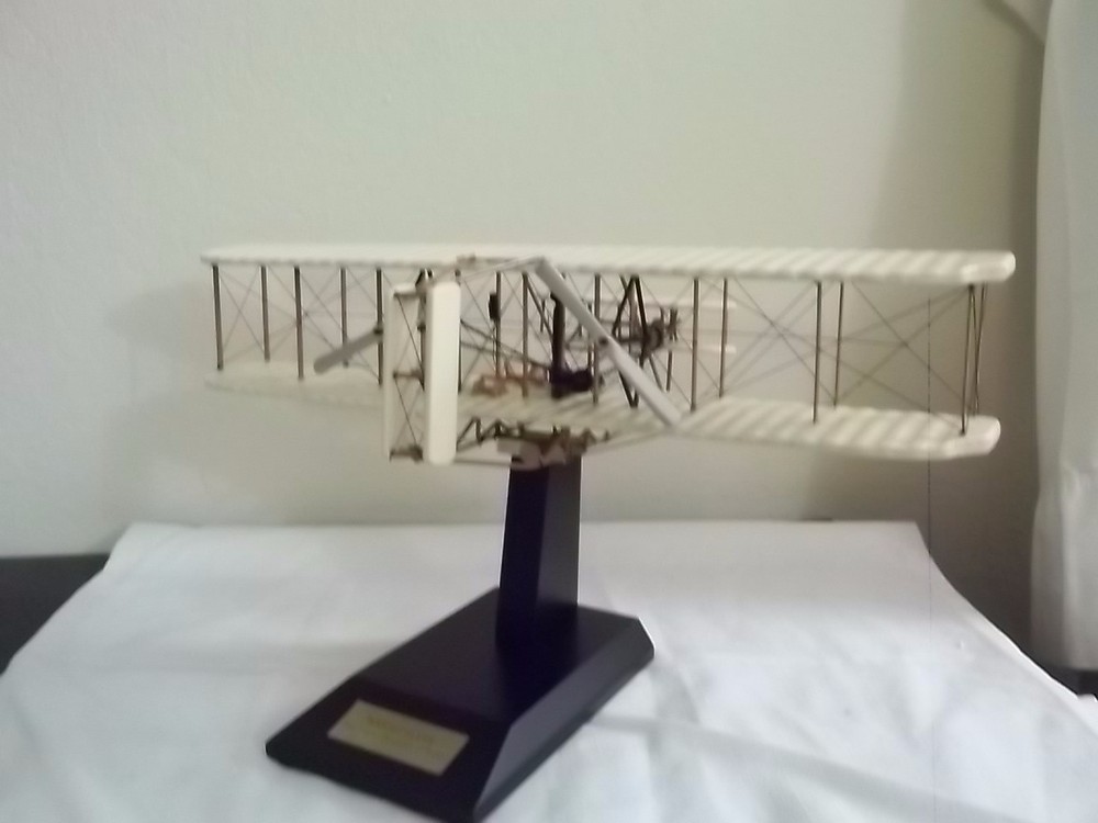 The Wright Flyer Desktop Display on Mohogany Base