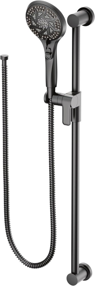 ​Moen 3671EPBL Multi-Function Hand Shower w/ Slide Bar & Hose In Matt Black
