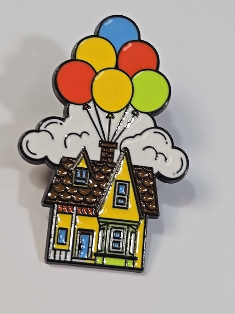 Balloon House Lapel Pin Floating in the Clouds
