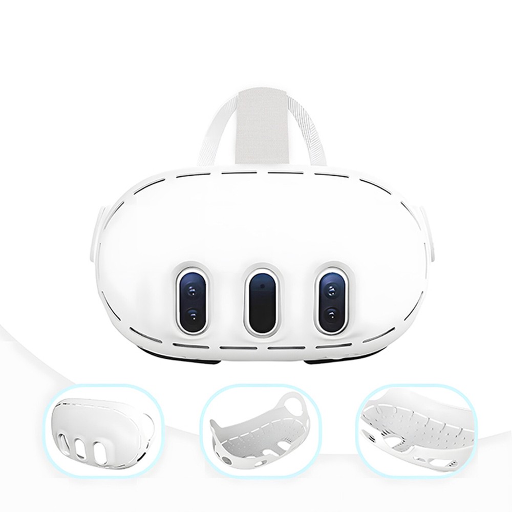 Silicone Protective Case Cover Dust-proof Shell For Quest 3 VR Accessories