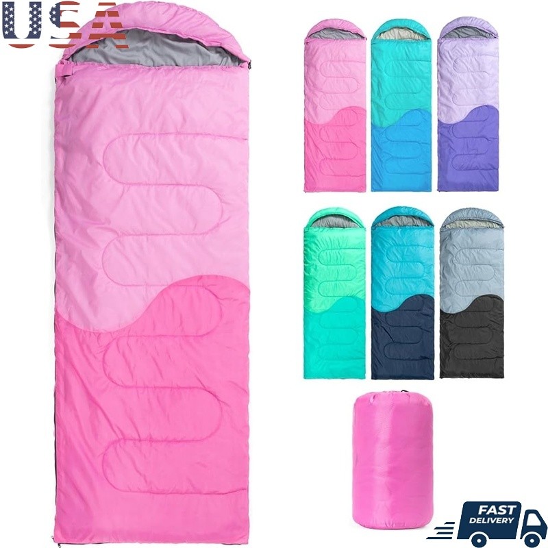 3 Season Sleeping Bag Waterproof Lightweight Nylon Camping Hiking Backpacking US
