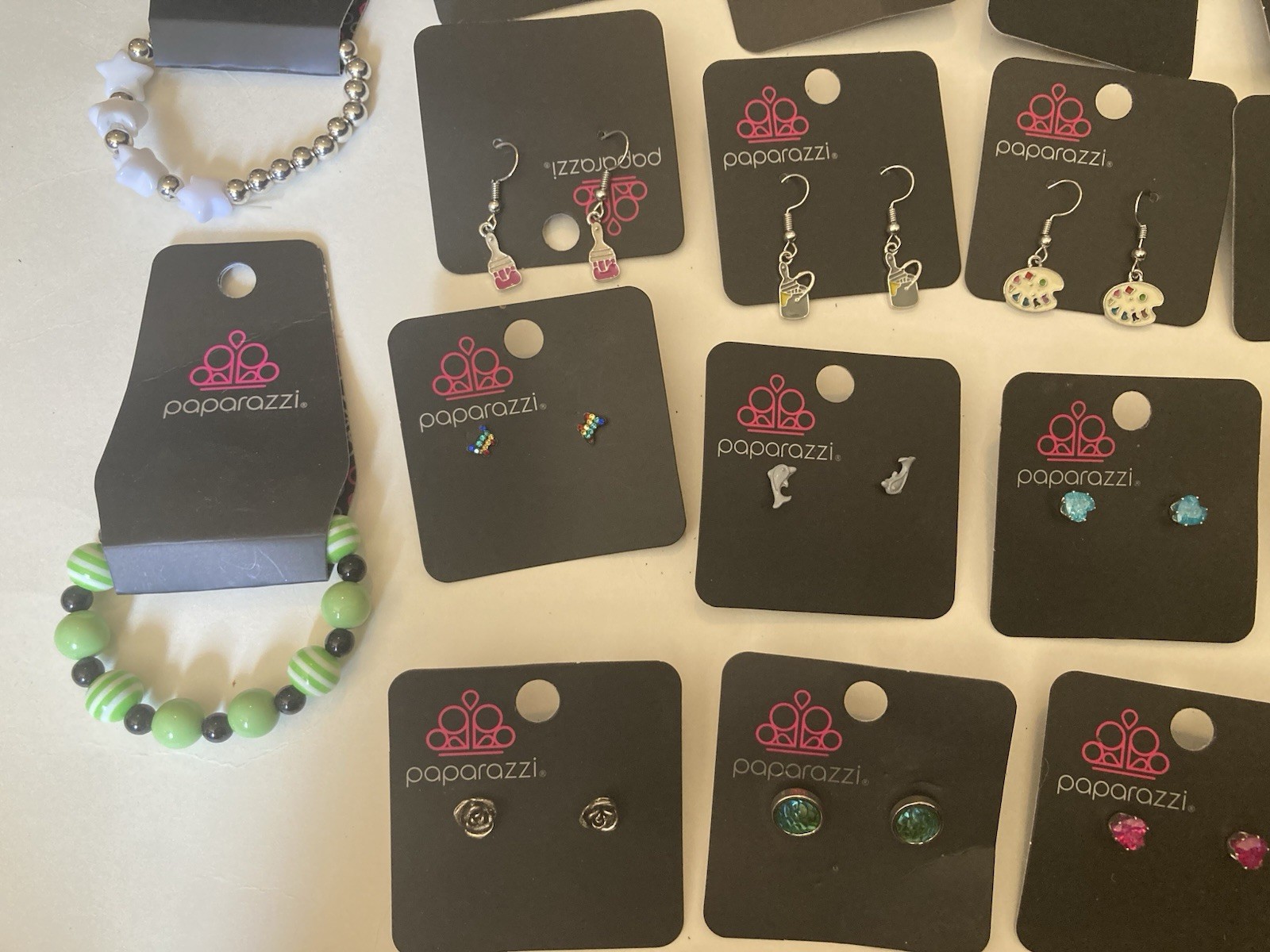 Paparazzi Kids Jewelry Mixed Lot of 27 Plus Keychain New