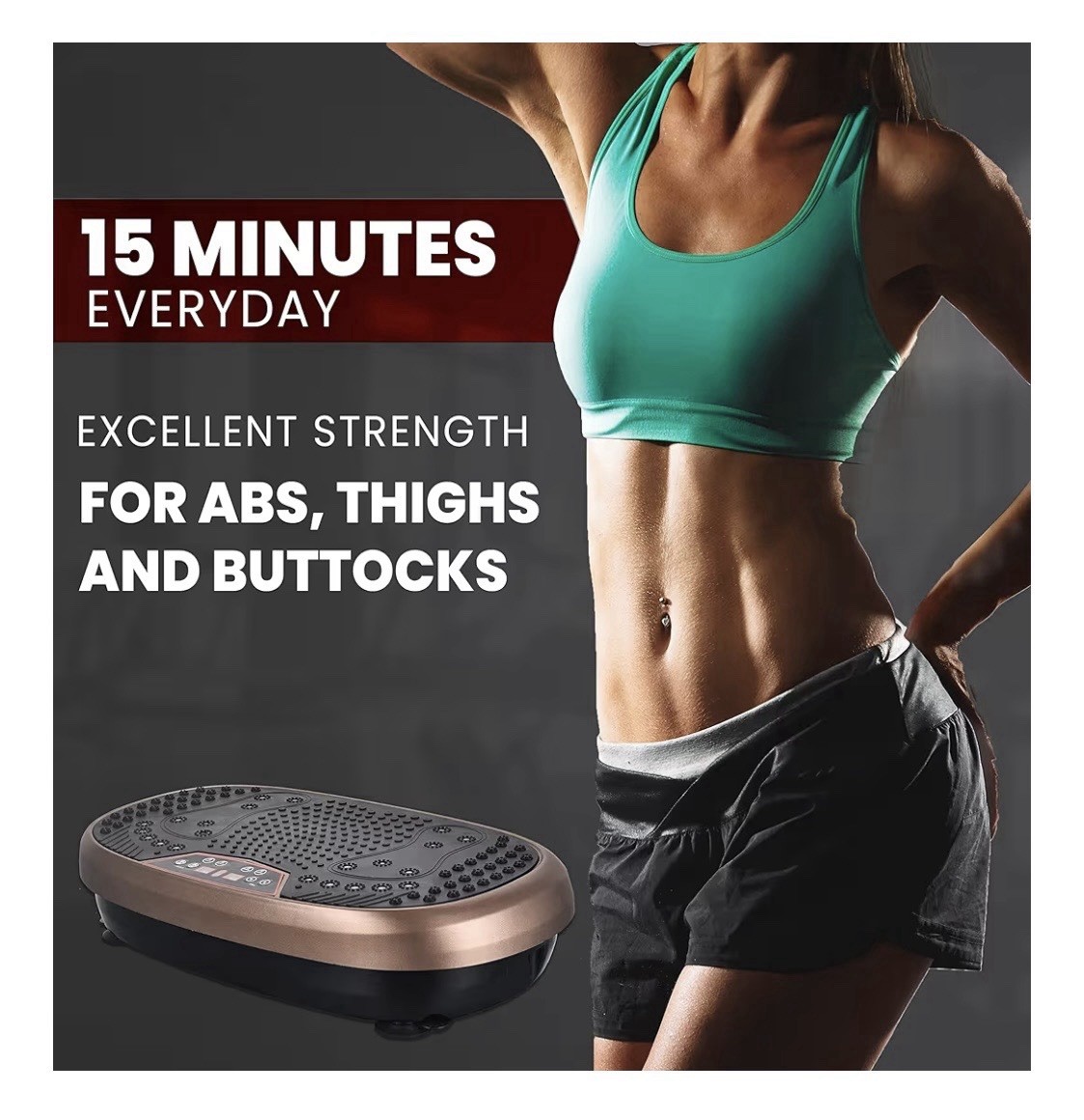 EILISON Fitmax 3D XL Vibration Plate Exercise Machine - Whole Body Workout Vibra