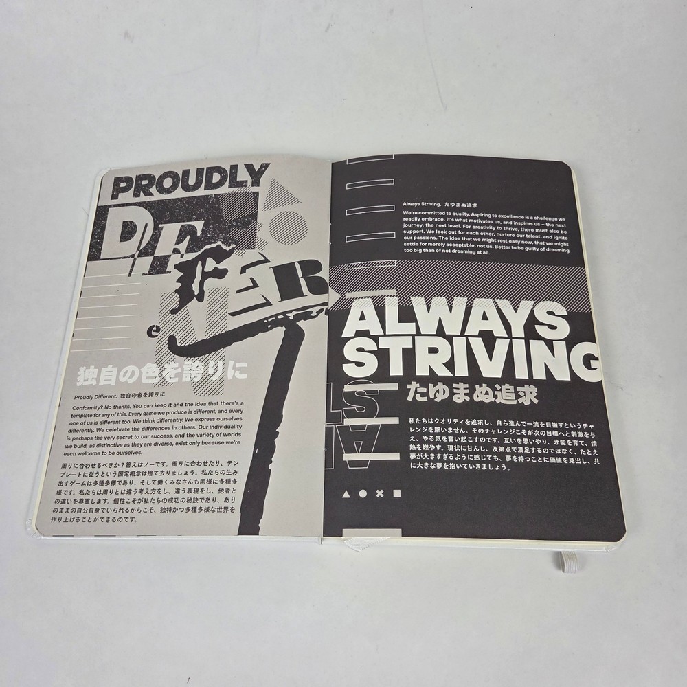 Playstation Stuidos Employee White Hardcover Notebook