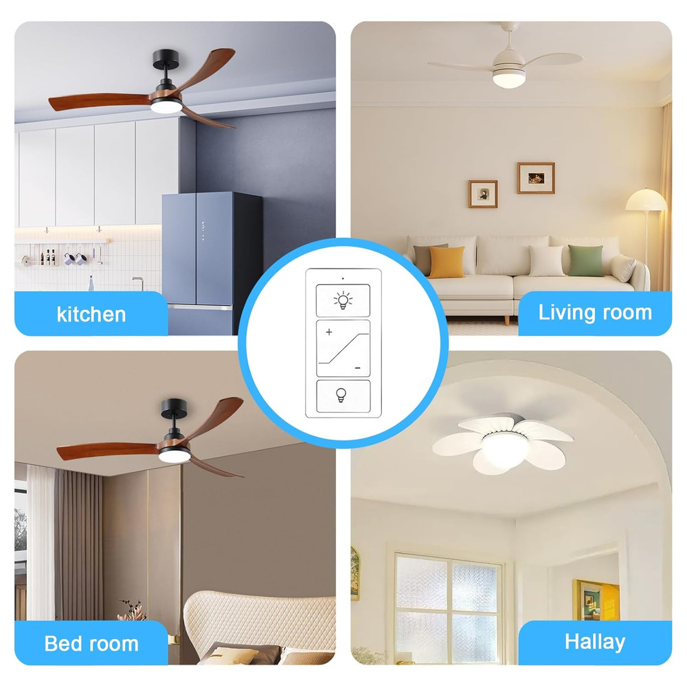 Light Switch, 2.4G&5G Dimmer Switch, Single Pole Smart Switch Compatible with Al