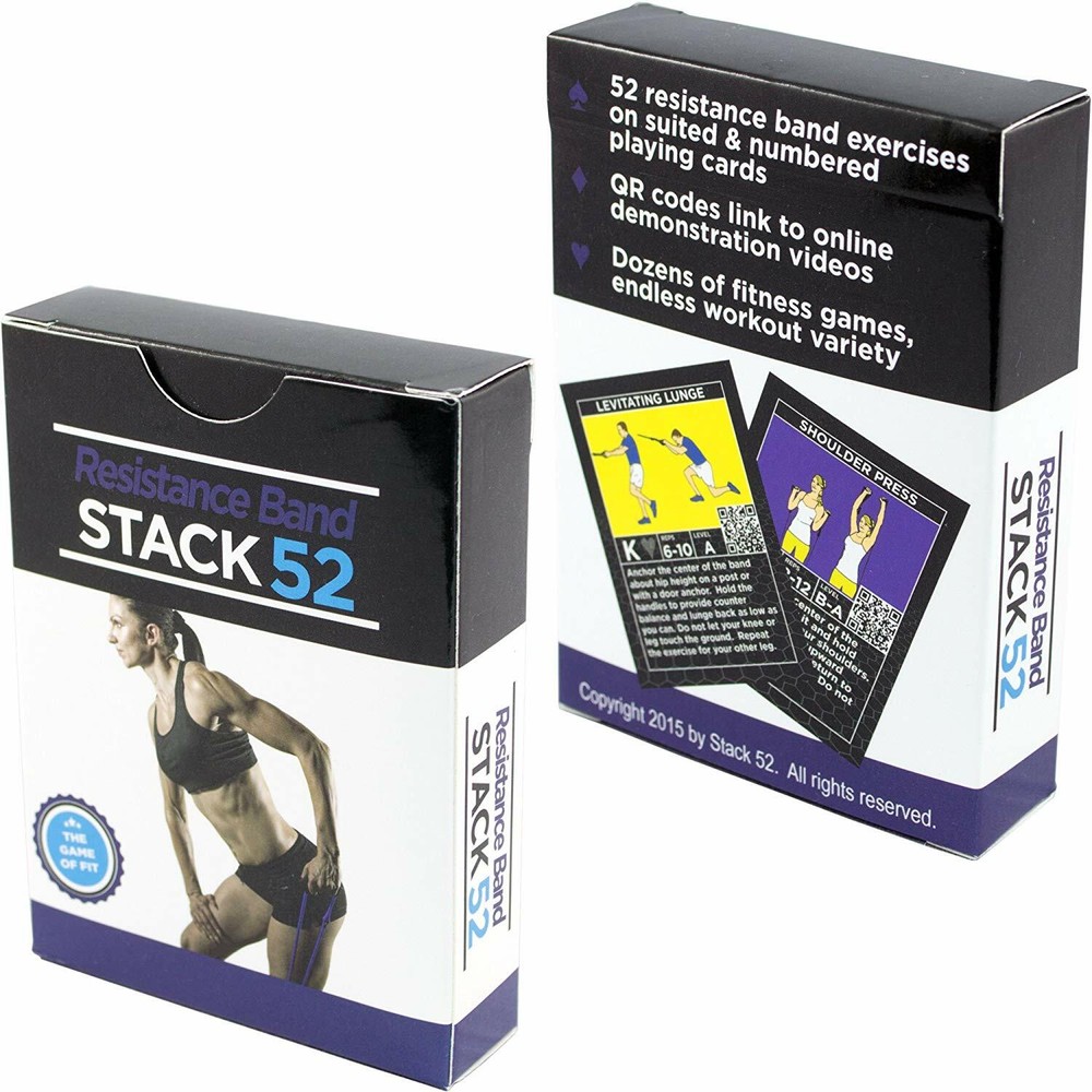STACK 52 Resistance Exercise Workout Card Game Home Fitness Training Program