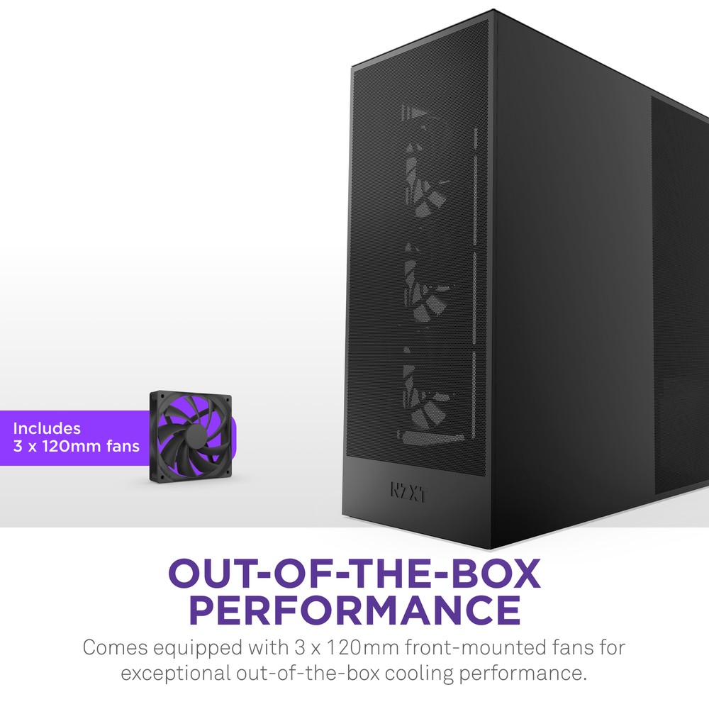 NZXT - H7 Flow 2024 Mid-Tower ATX Case - Black