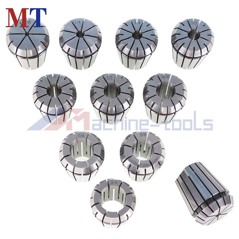 MT3 Shank With 11 Pack ER32 Collet Set ER32 Chuck & Spanner For Milling Machine