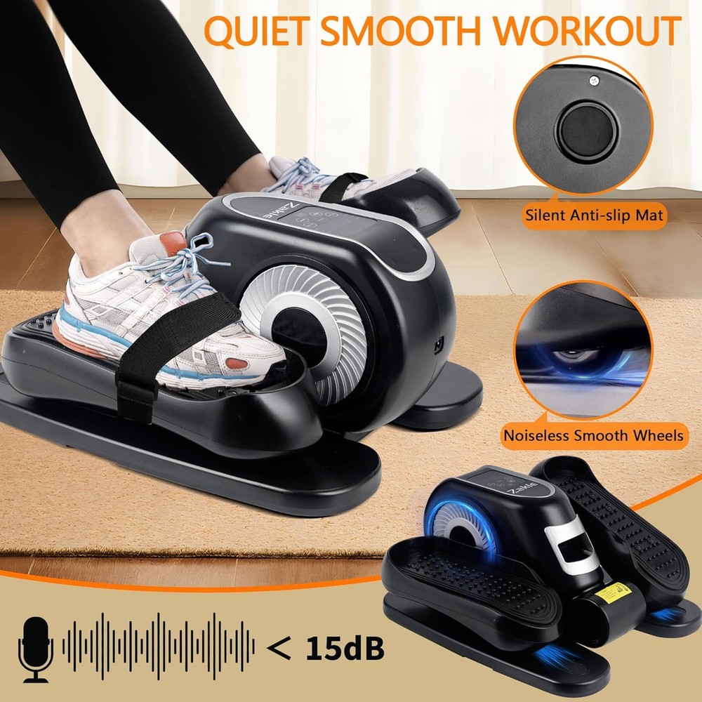 Under Desk Elliptical Machine, Electric Elliptical Training Machine w/Remote