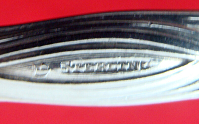 Iris by Durgin Sterling Silver Butter Spreader Flat Handle 5 1/4", Mono
