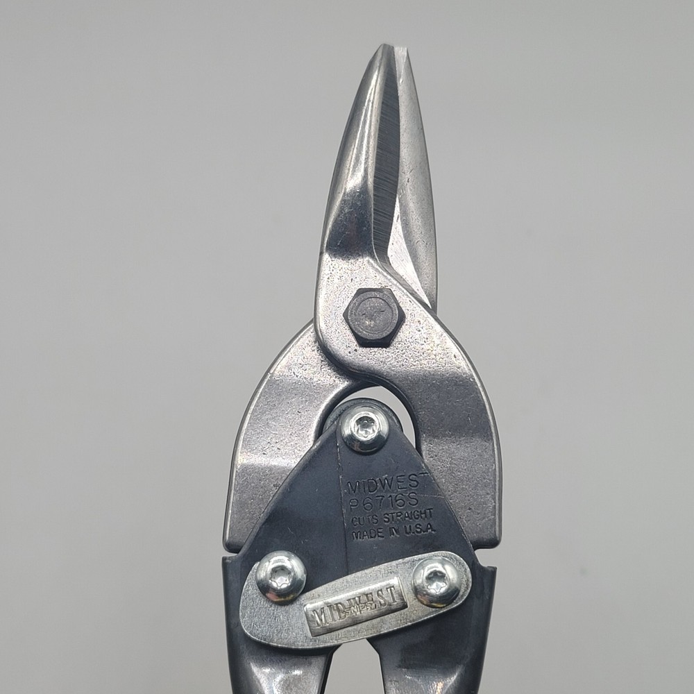 MIDWEST AVIATION TIN SNIPS SHEARS 2 PC SET EXCELLENT CONDITION