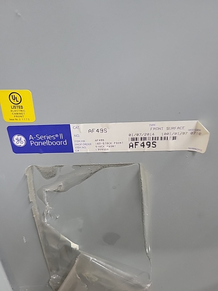 GE AF49S FRONT COVER