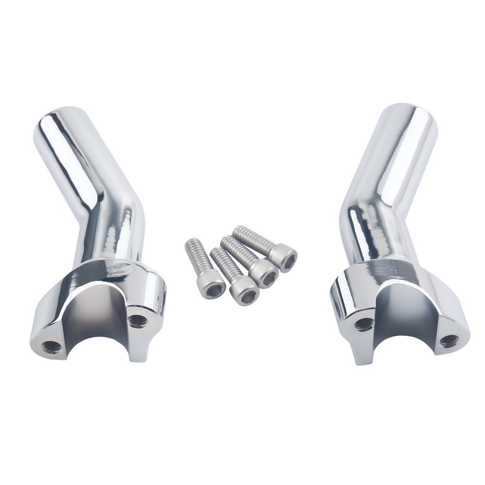 4.5" Pullback Handlebar Risers For Harley Dyna Wide Road Glide Softail Chrome