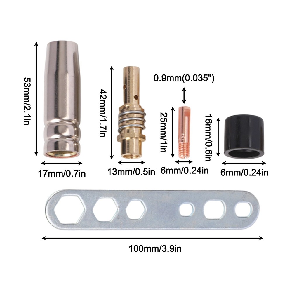22PCS Essential Welding Accessories Set Compatible with For MIG Devices