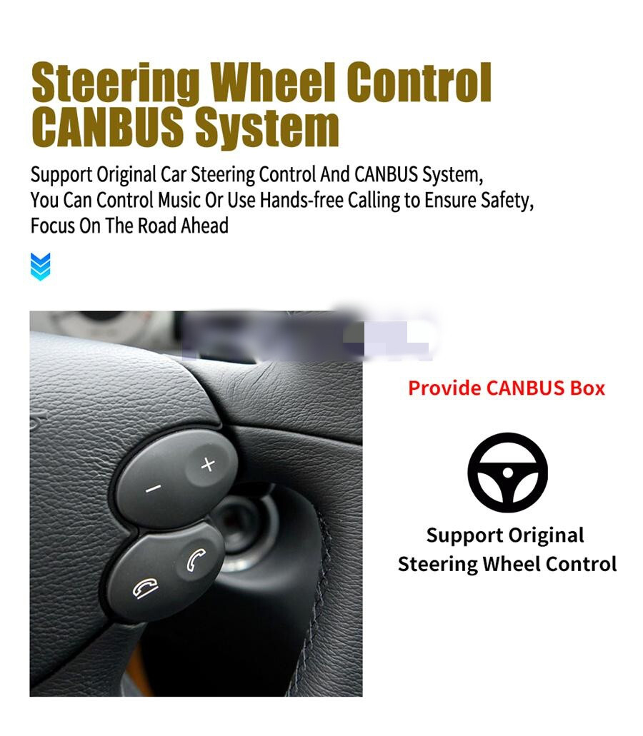 9in Car Multimedia Player SWC RDS Fit For Mercedes-Benz G-Class W463 2001-2008